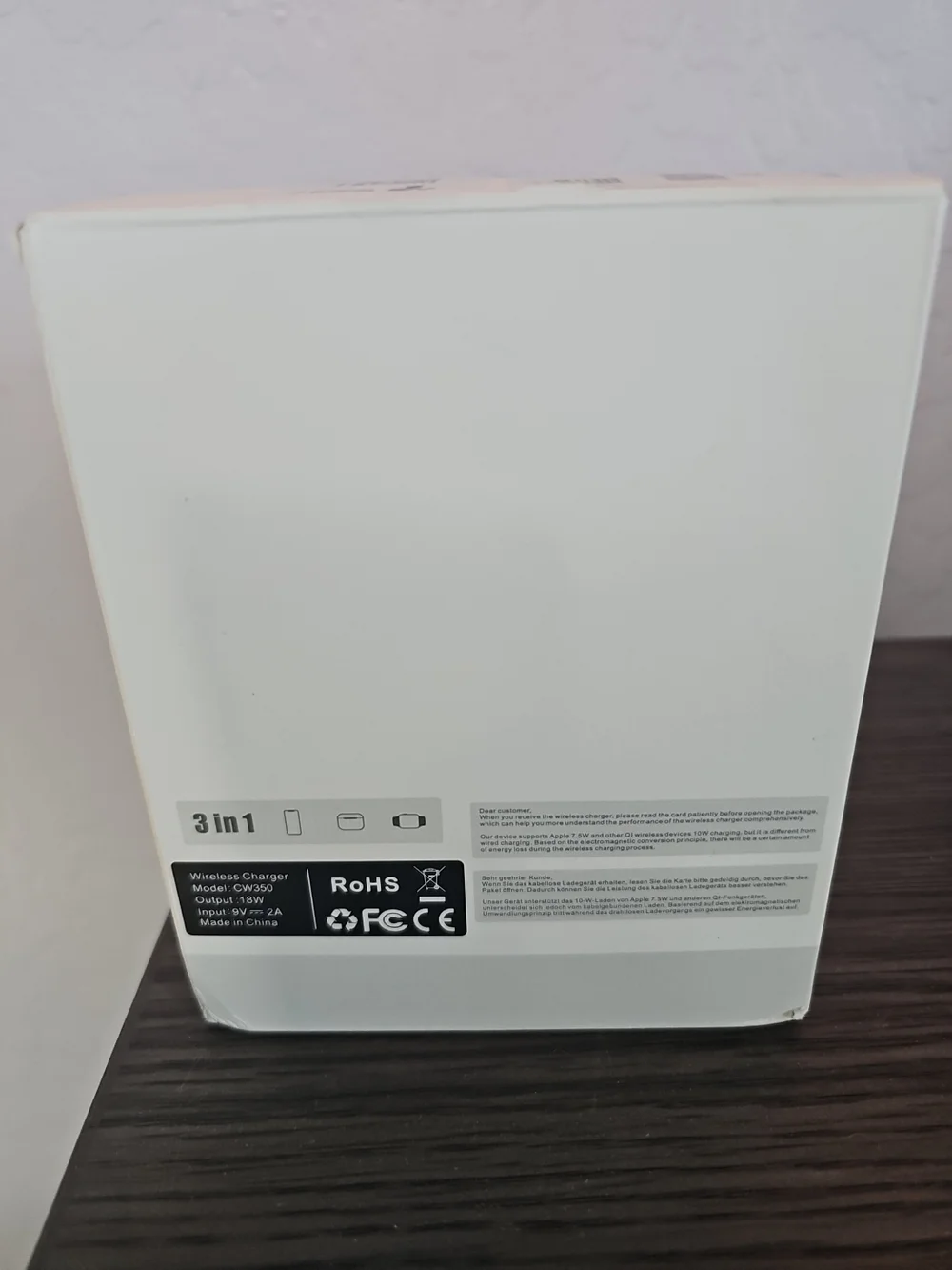 350 3-in-1 Wireless Charging Stand - Blue
